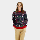 Couples Ugly Christmas Sweater Vintage Gaming Women