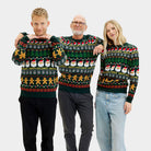 Couple's Green Ugly Christmas Sweater  Happy Holidays