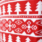 Detail Red childrens Ugly Christmas Sweater with Puppy