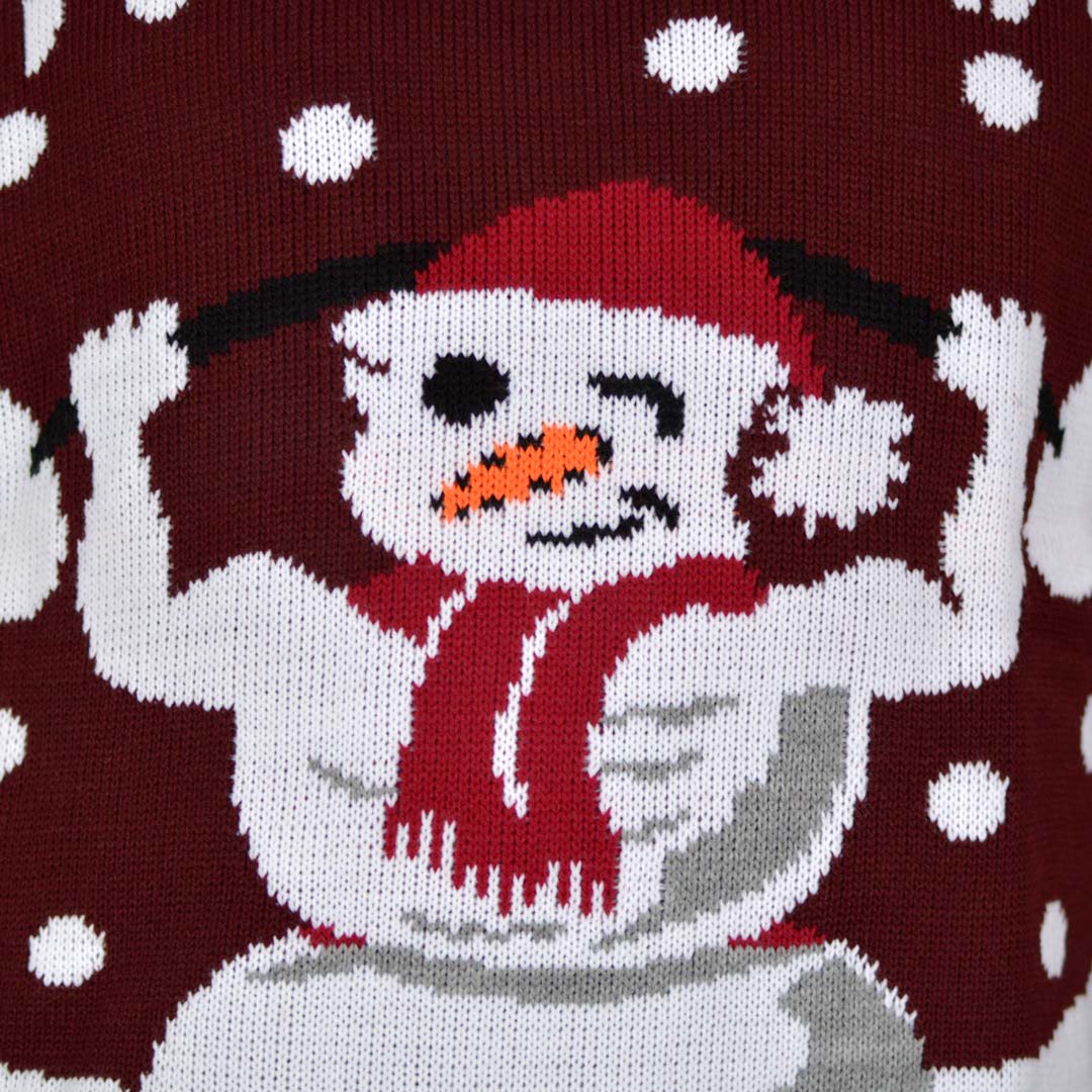 Couples Ugly Christmas Sweater with Sexy Snowman – Ugly Christmas Sweaters