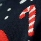 Gingerbread Men's Blue Ugly Christmas Sweater detail