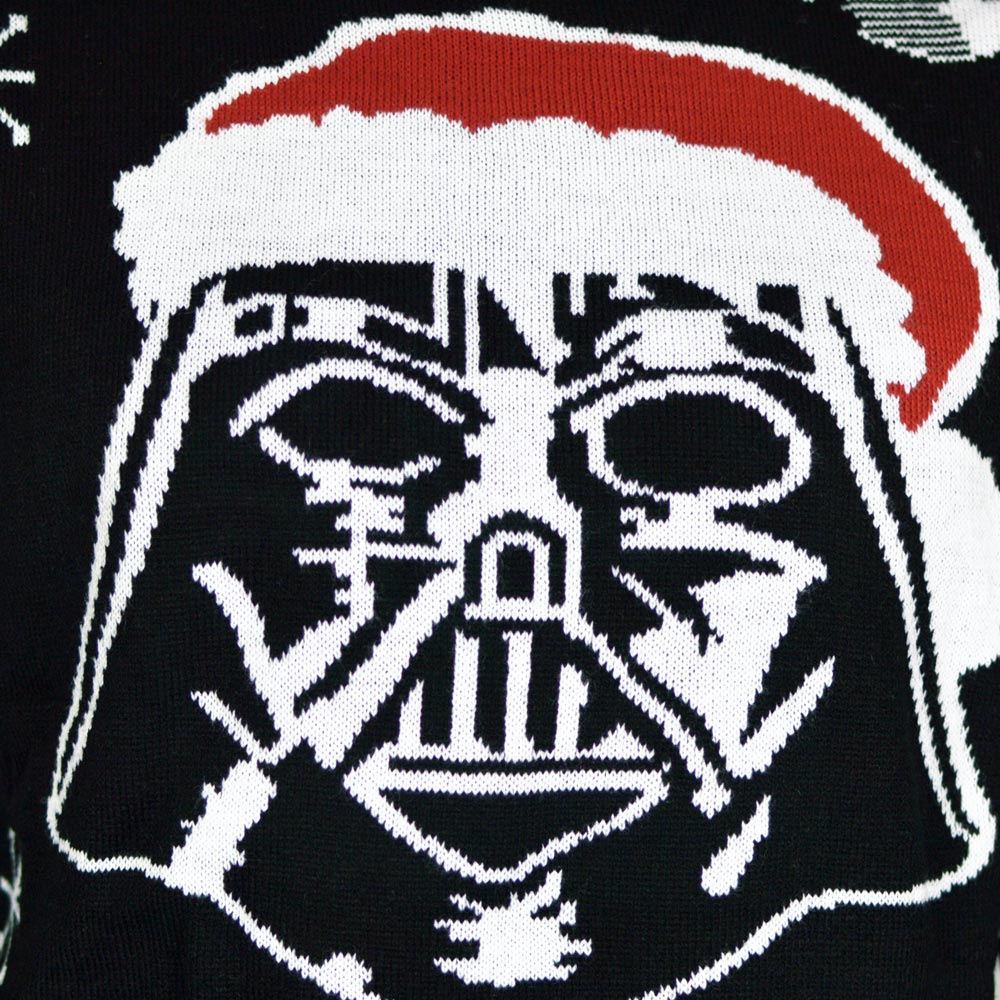 detail Join The Merry Side Couple's Ugly Christmas Sweater