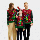 Tree-Rex LED light-up Family Ugly Christmas Sweater