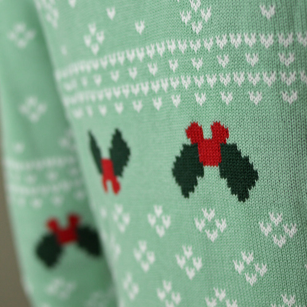 Green Sweet Couple's Ugly Christmas Sweater detail
