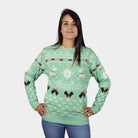 Green Sweet Couple's Ugly Christmas Sweater Womens