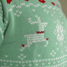 Green Sweet Men's Ugly Christmas Sweater detail