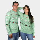 Green Sweet Womens Ugly Mens Christmas Sweater
