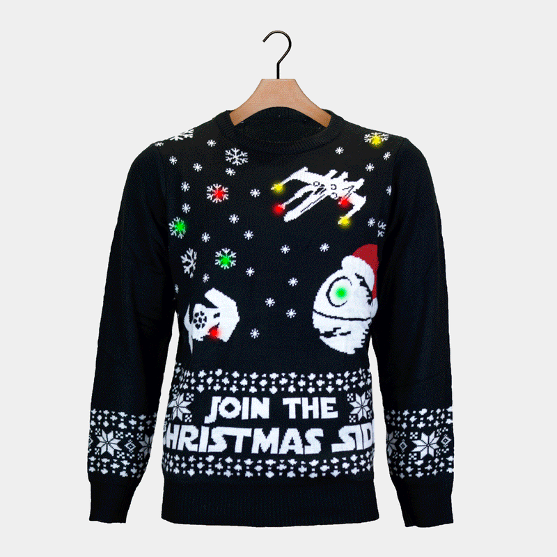 Star wars christmas sweater light up outlet