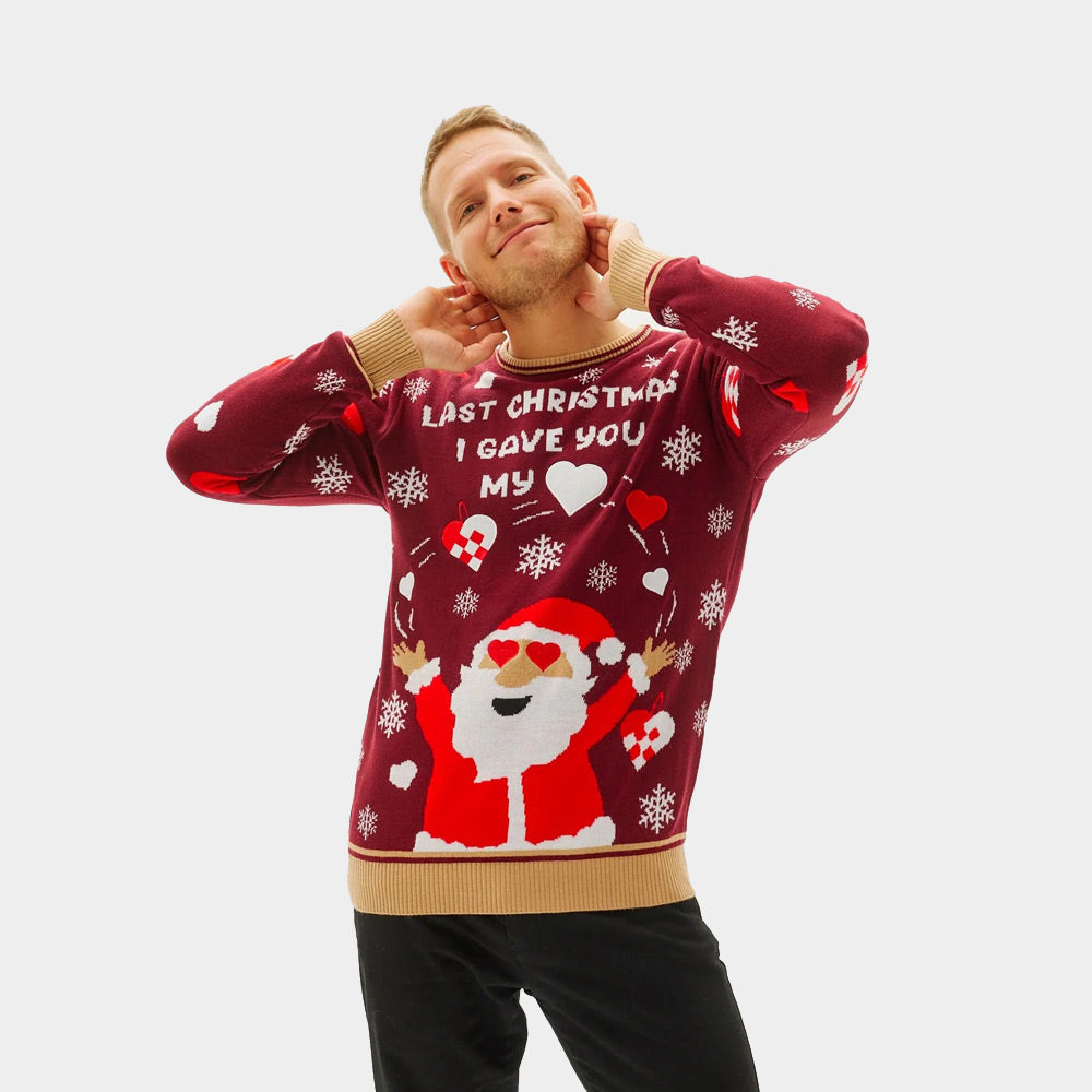 Last Christmas I gave you my Heart Couple's Ugly Christmas Sweater Mens