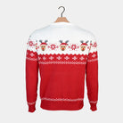 Mens Ugly Christmas Sweater Reindeer Adorable 
