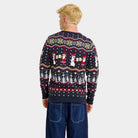 Mens Ugly Christmas Sweater Santa Cheers 
