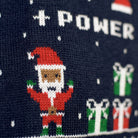 Mens Ugly Christmas Sweater Vintage Gaming Santa
