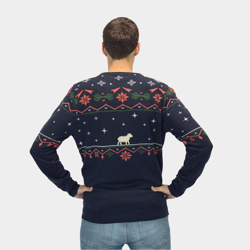 Nativity Mens Ugly Christmas Sweater 
