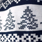 North Pole Blue Boys and Girls Ugly Christmas Sweater detail