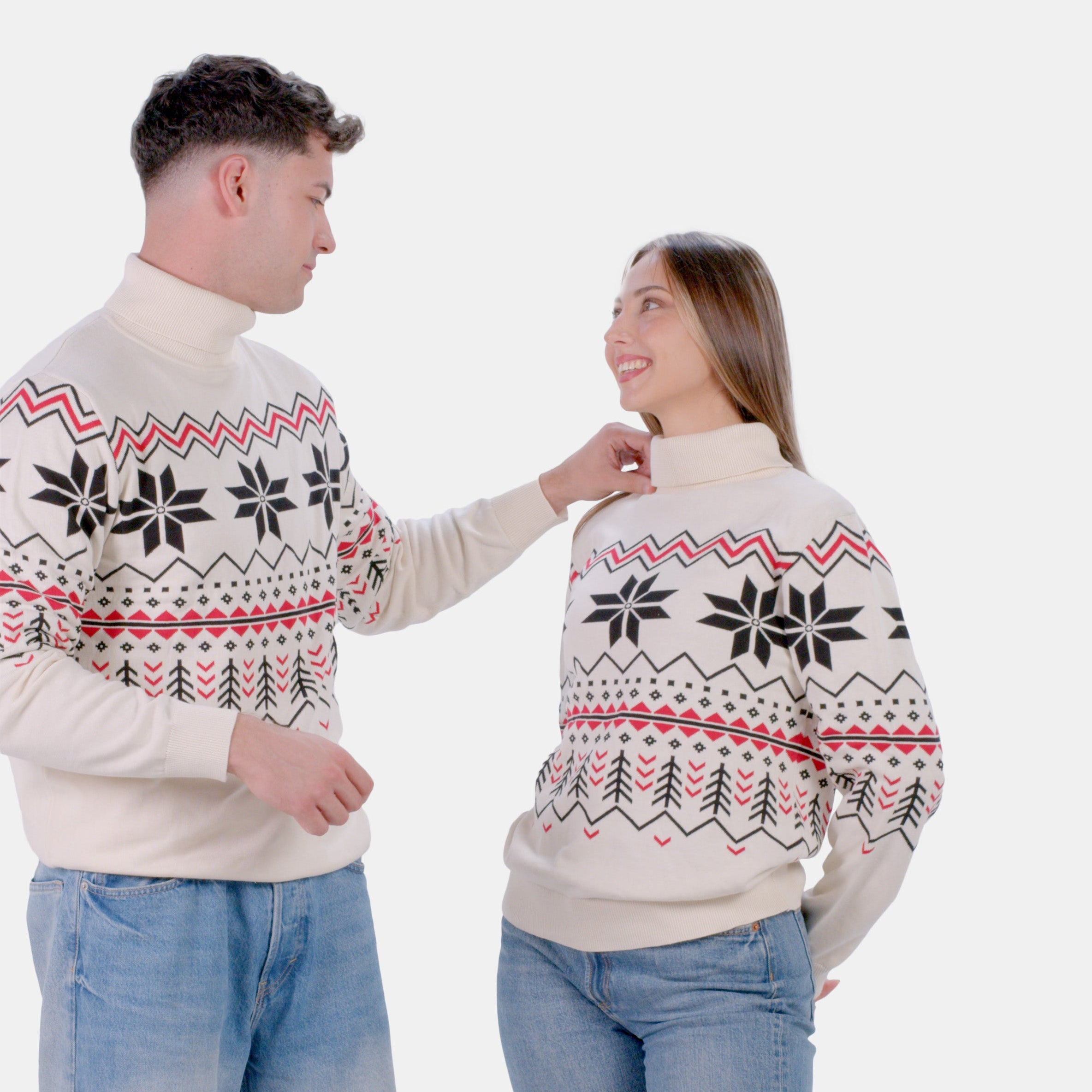 Organic Cotton Mens Sweater Après-ski
Couple