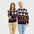 Organic Cotton Mens Ugly Christmas Sweater Santa Gifts Snowmens Womens