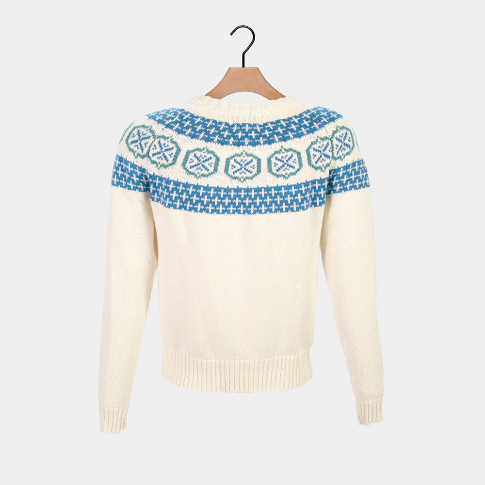 Organic Cotton Sweater Womens Glacier
