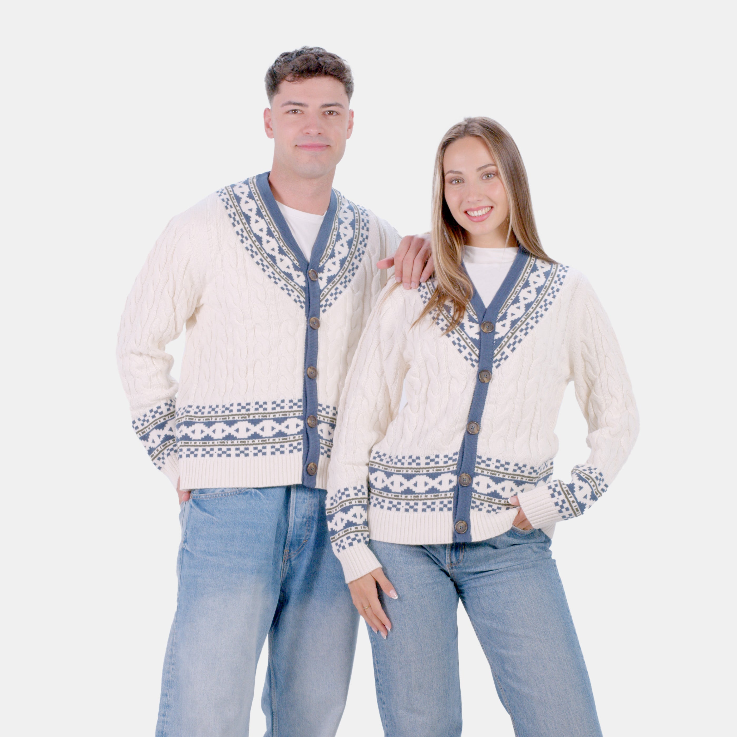 Organic Cotton Womens Cardigan Sweater Cottage COuple
