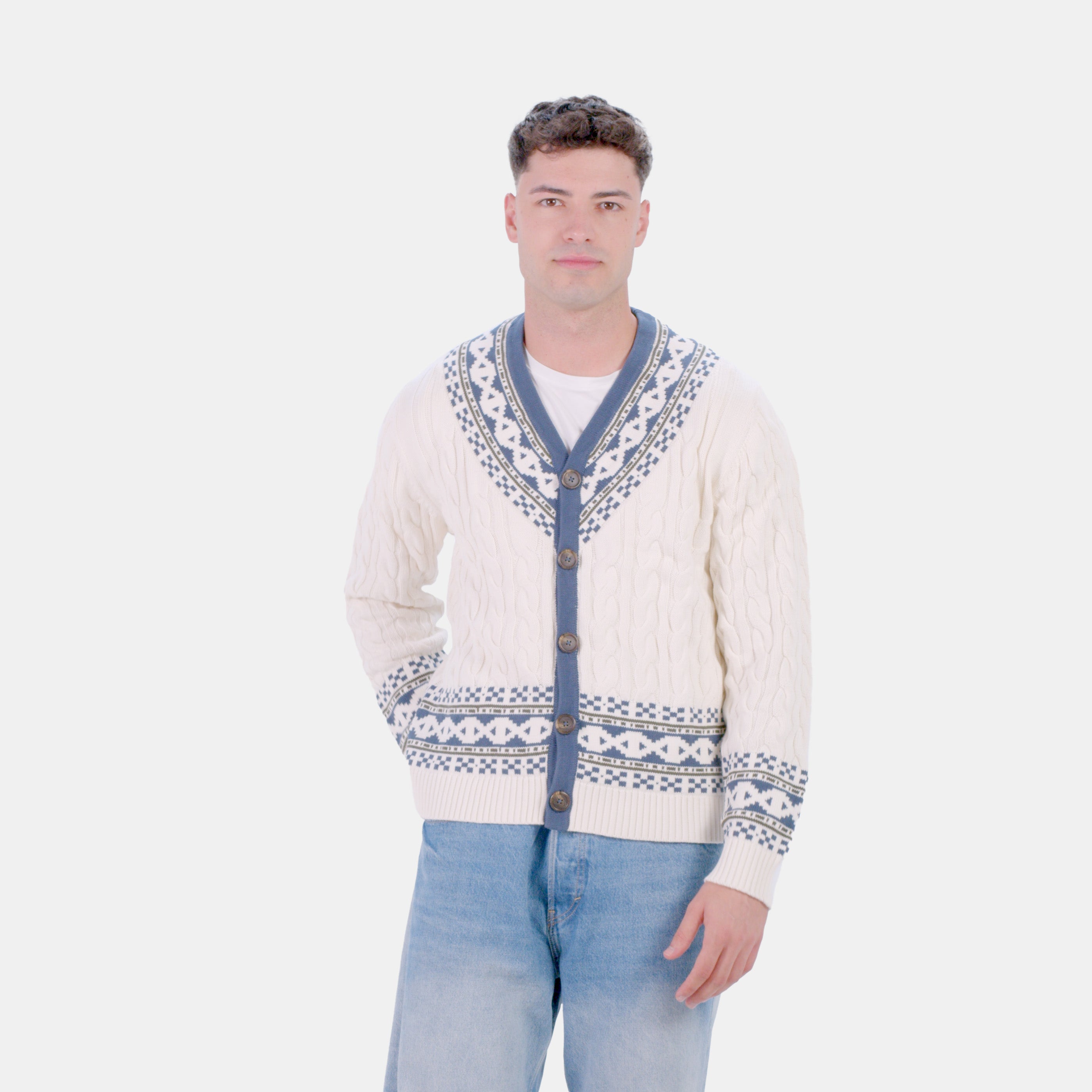 Organic Cotton Womens Cardigan Sweater Cottage Men