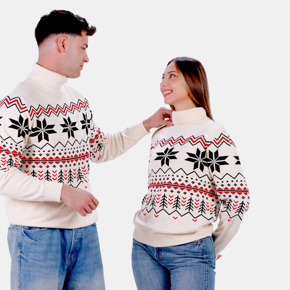 Organic Cotton Womens Sweater Après-ski Couple
