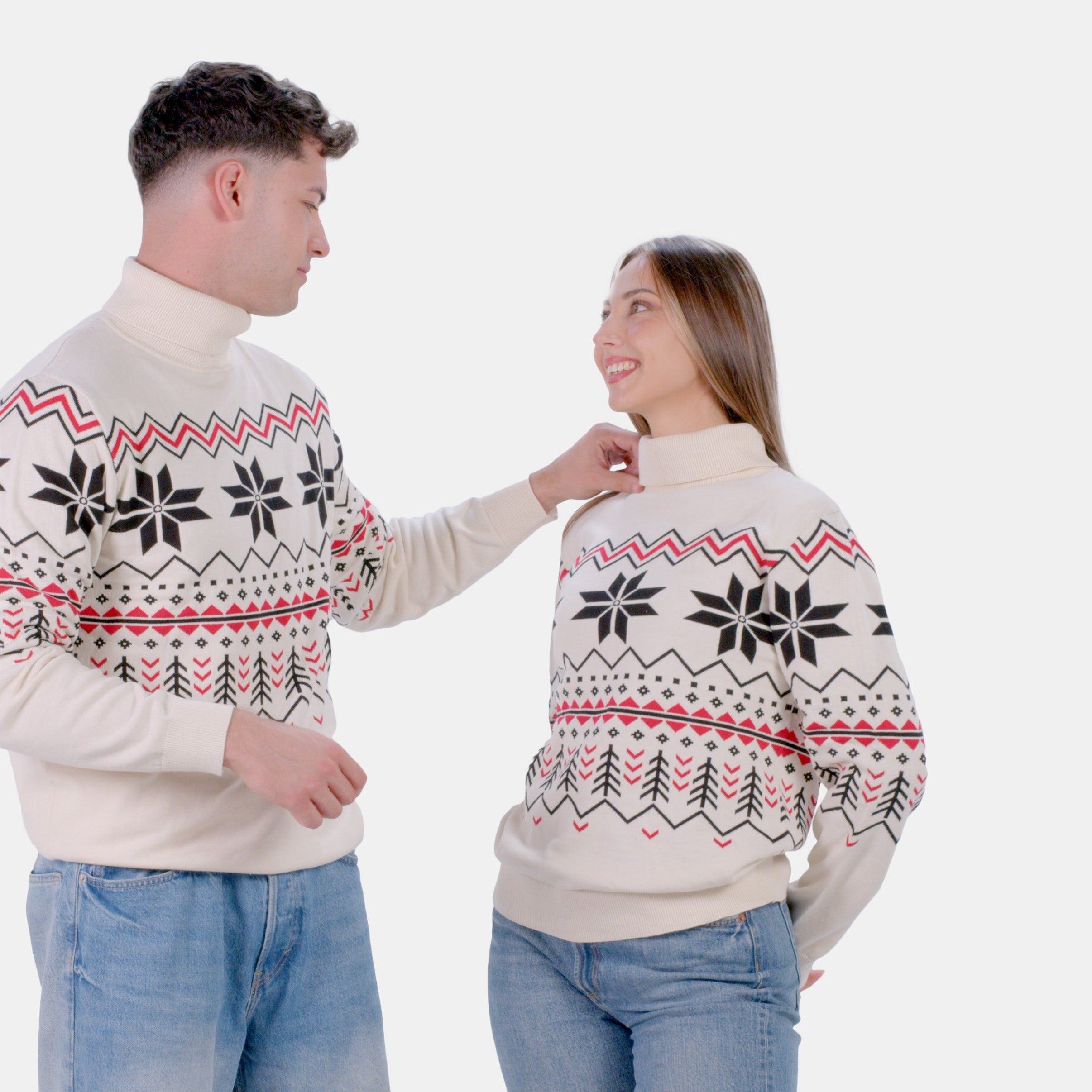 Organic Cotton Womens Sweater Après-ski Couple
