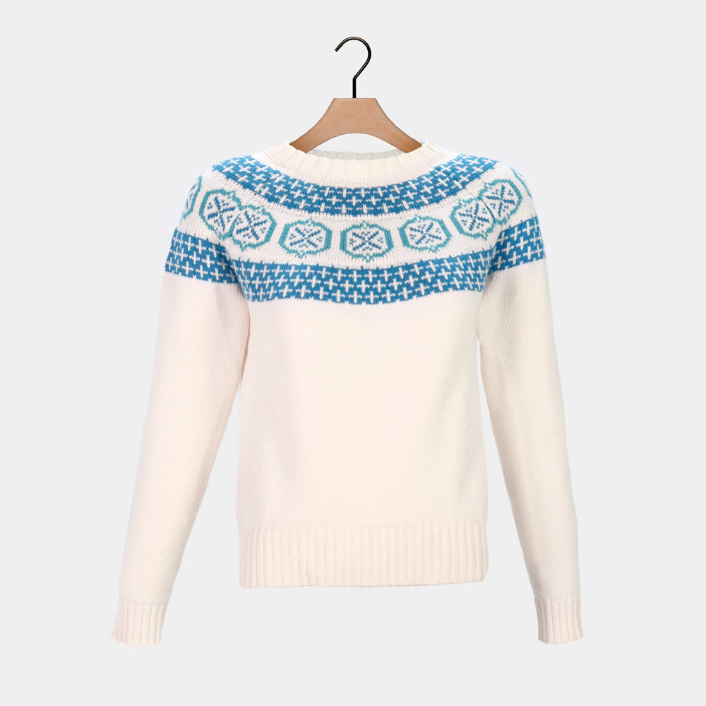 Organic Womens Cotton Sweater Glacier
