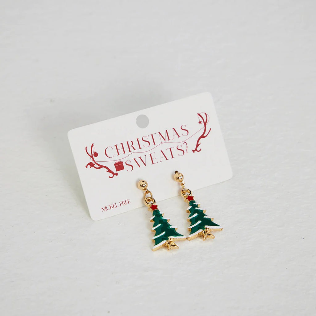 Christmas Trees Ugly Christmas Earrings