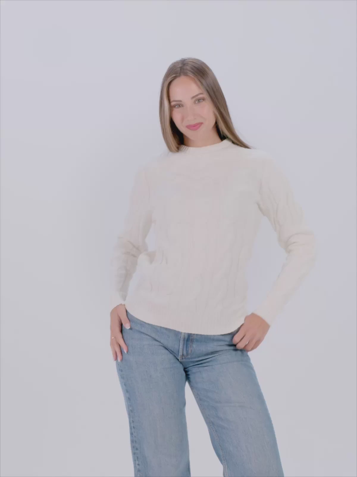 Organic Cotton Womens and Mens Sweater Snowfall