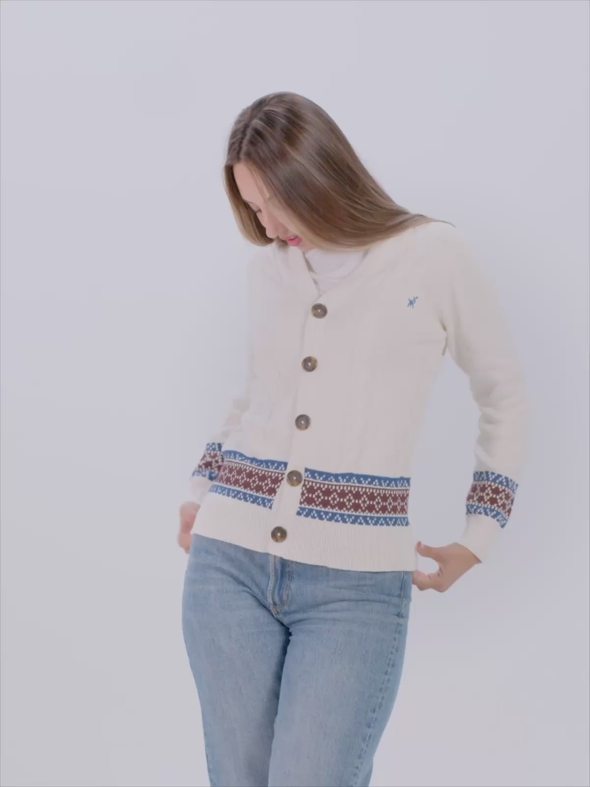 Organic Cotton Womens and mens Cardigan Sweater Renne
