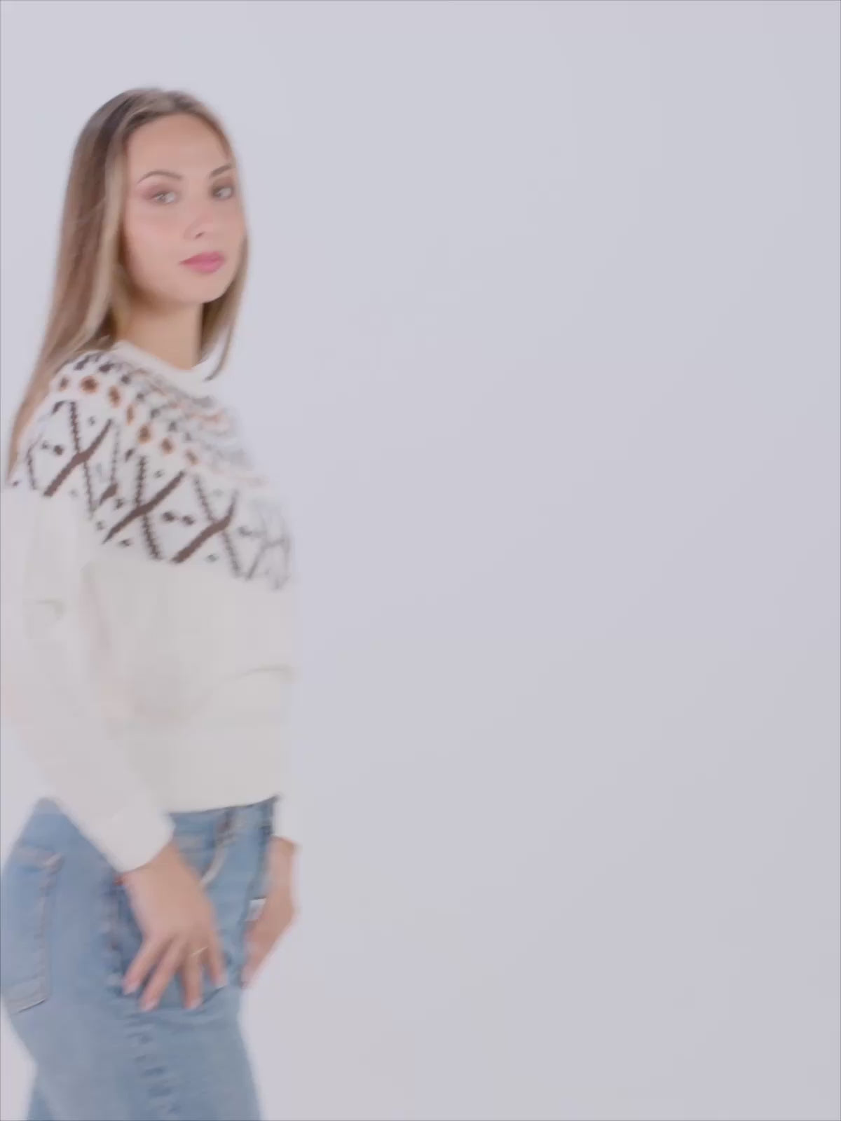 Mohair Wool Womens Sweater Black Forest
