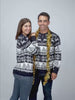 North Pole Blue Womens and Mens Ugly Christmas Sweater
