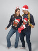 Gingerbread Womens and Mens Blue Ugly Christmas Sweater