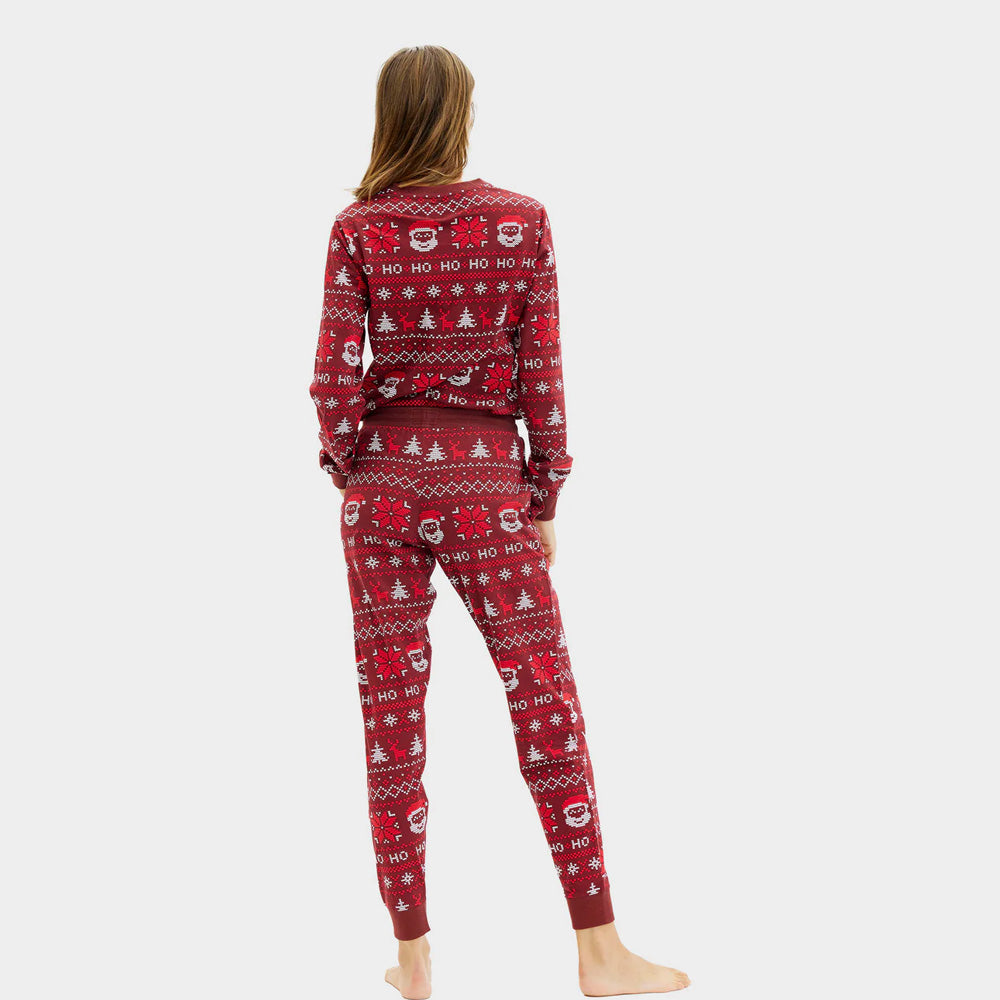 Red Ugly Christmas Pyjama Women Men Ho Ho Ho

