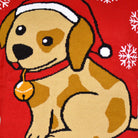 Detail Red Women's Ugly Christmas Sweater with Puppy