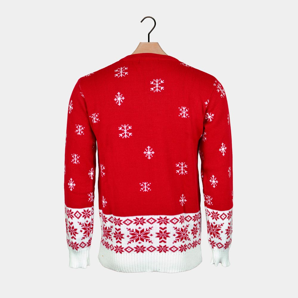 Reindeer Red Couple's Ugly Christmas Sweater 