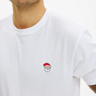 Santa White Mens and Womens Ugly Christmas T-Shirt
