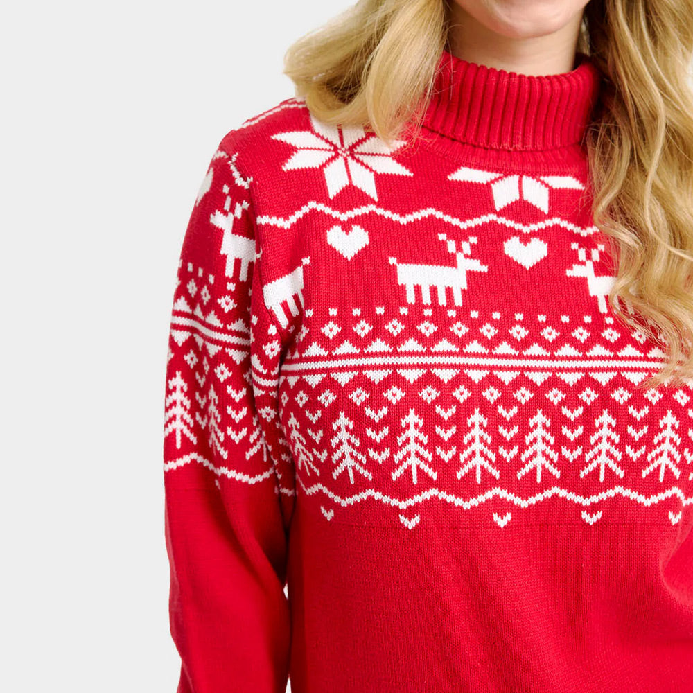 Turtleneck Organic Cotton Couples Ugly Christmas Sweater Greenlandish Classy 
