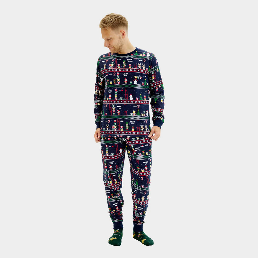 Ugly Christmas Pyjama Women Men Vintage Gaming
