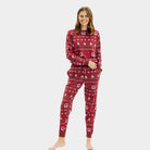 Ugly Christmas Pyjama Red  Women and Men Ho Ho Ho
