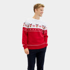 Ugly Christmas Sweater Adorable Reindeer Mens 
