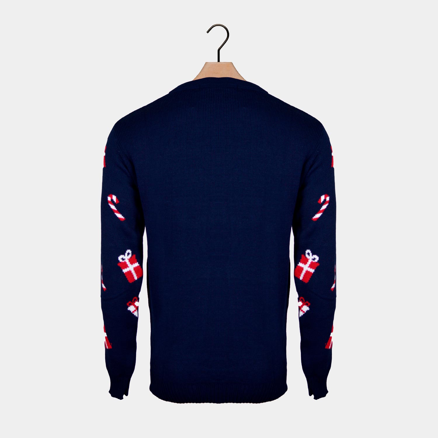 Santa and Elf Couple's Ugly Christmas Sweater 