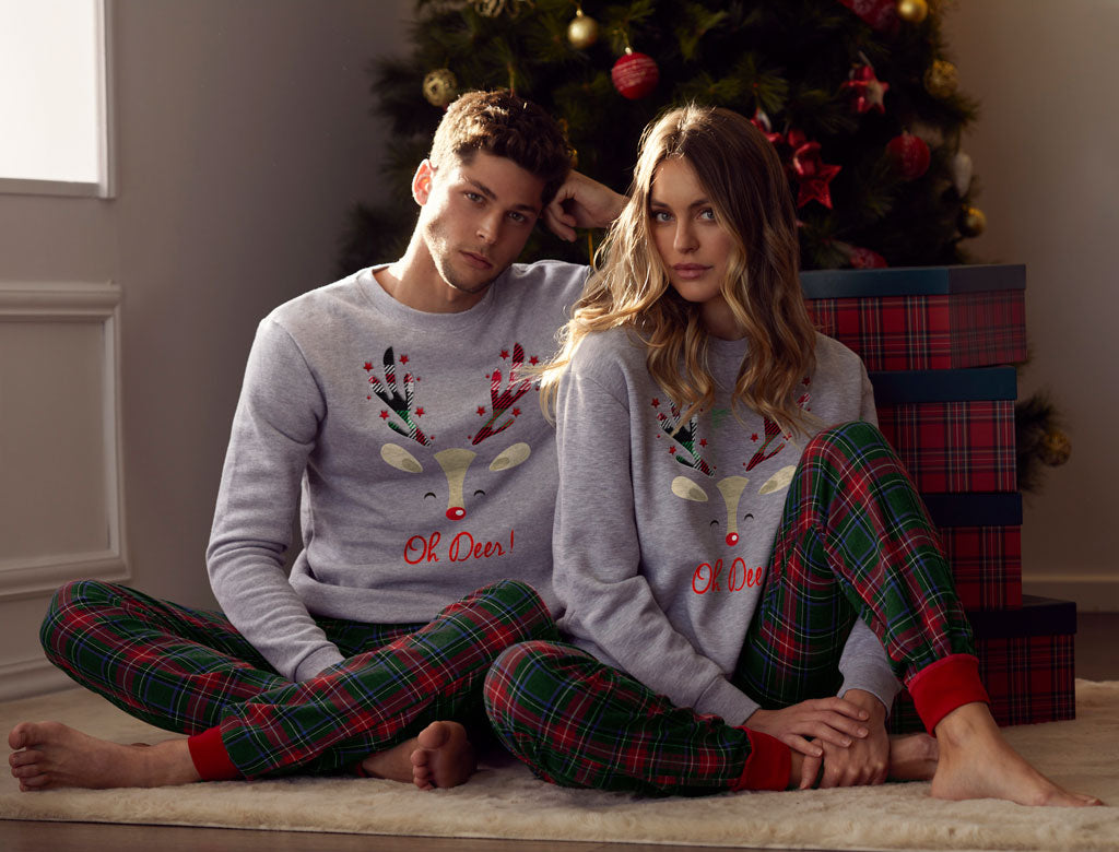 Ugly Christmas Sweaters Couples Piyamas
