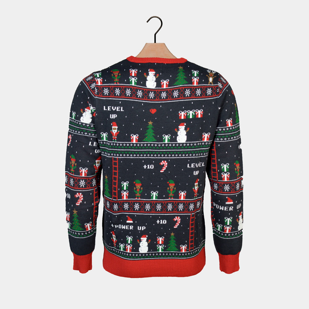 Vintage Mens Ugly Christmas Sweater Gaming
