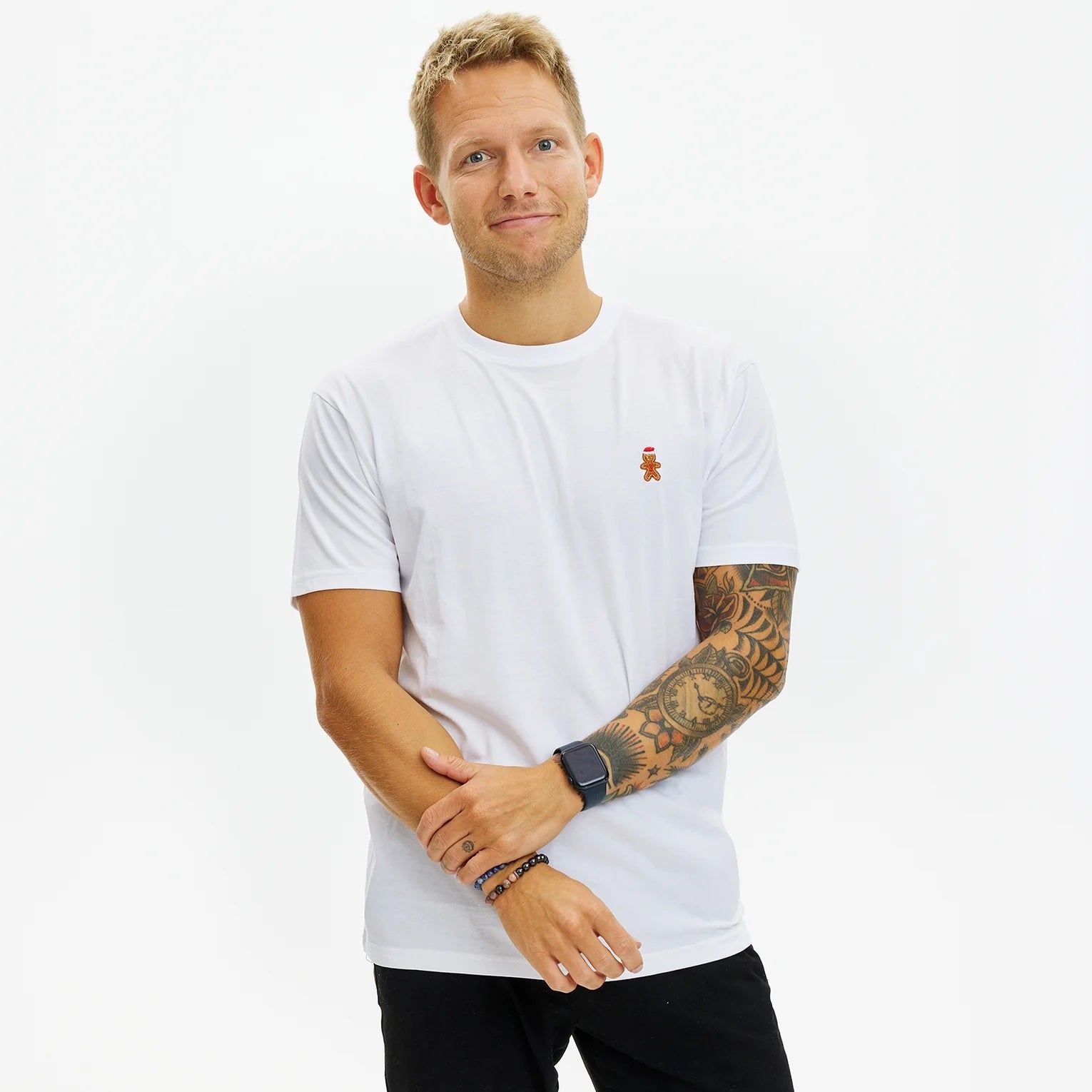 White Mens and Womens Ugly Christmas T-Shirt Gingercookie
