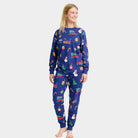 Ugly Christmas Pyjama Women and Men with Christmas Toys
