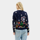 Womens LED light-up Couple's Ugly Christmas Sweater Christmas Carnival