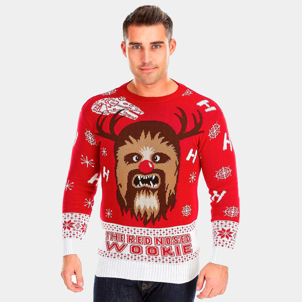 Mens Wookiee Couple's Ugly Christmas Sweater