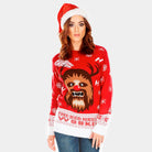 Wookiee Couple's Ugly Christmas Sweater Womens