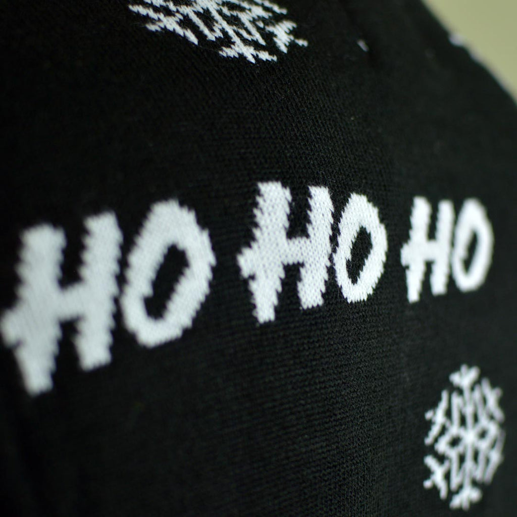 Black Santa Boys and Girls Ugly Christmas Sweater detail 1