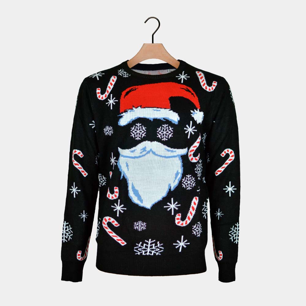 Black Santa Boys and Girls Ugly Christmas Sweater